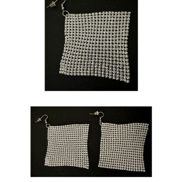 New American Flag Earrings Drop Dangle Stars Stripes Patriotic July 4 Ve… - Picture 12 of 12